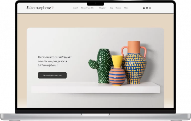Maquette accueil desktop metamorphose